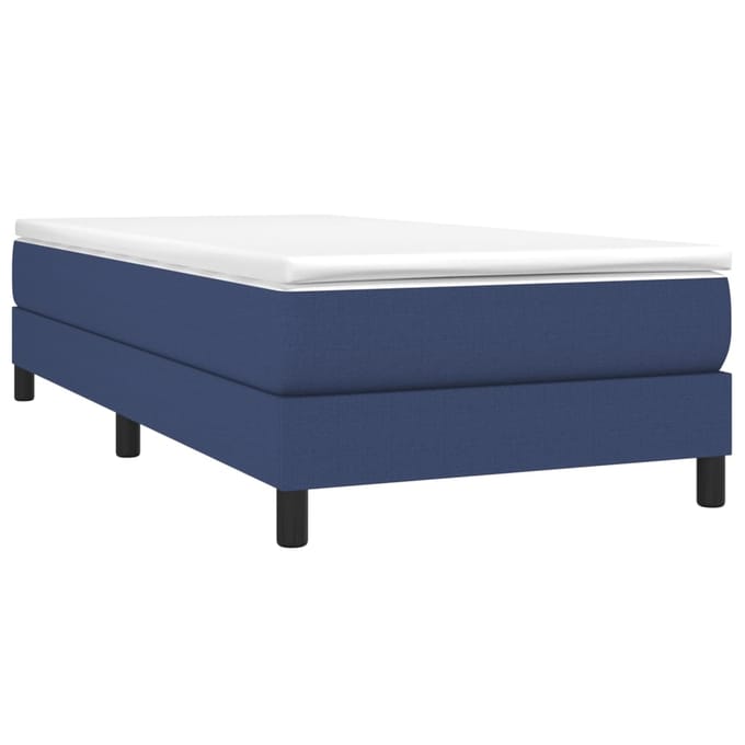 vidaXL - Boxspring - bed - 90x190 - cm - stof - blauw