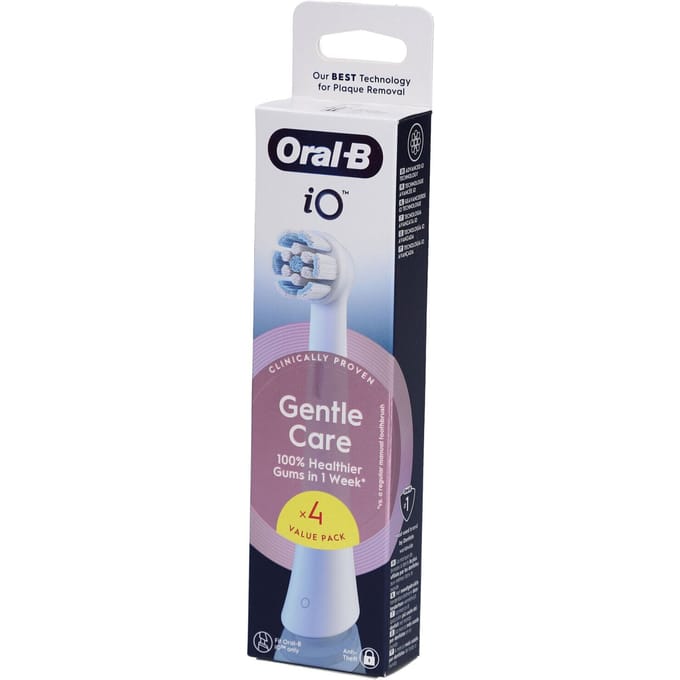 Recharges de brosse à dents - ORAL B - iO - x4 Soin Doux Blanc wit