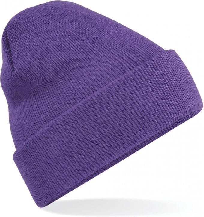 New Age Devi - "Paarse 'Original Cuffed Beanie' - Stijlvol en Warm"