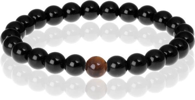 Memphis kralen armband Black Onyx Natural Stone