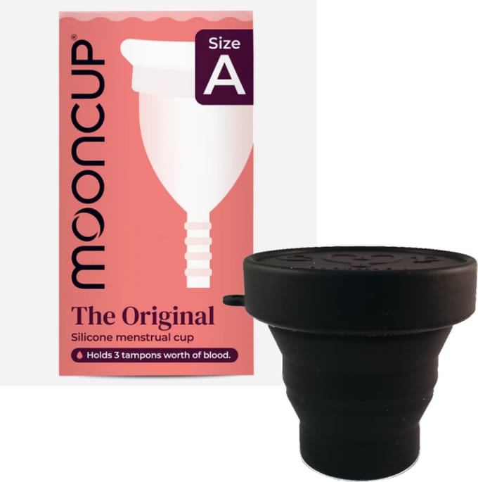 Mooncup herbruikbare menstruatiecup maat A + Sterilisator