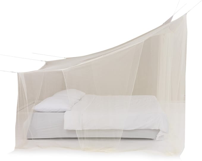 Deconet klamboe Attick- ECRU- L210cmx B200cm x H115cm én H200cm 2 pers