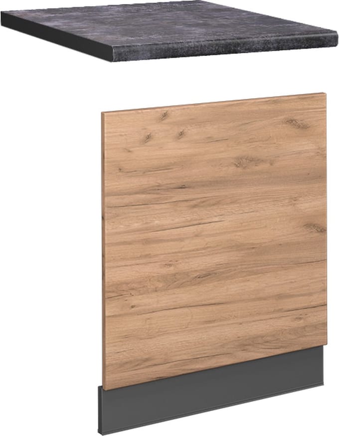 Vicco Fame-Line Frontpaneel – 60 cm, WB Antraciet Krachtige eik goud