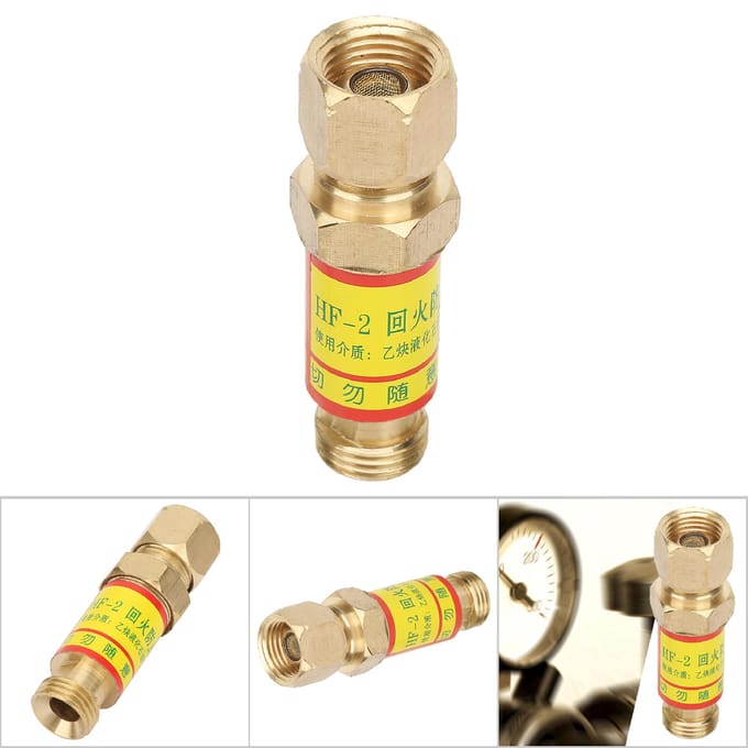 Acetyleen Terugslagklep Vlamdover Las-/Snijbrander M16*1.5