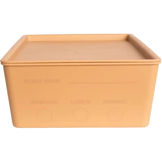 Grooming Deluxe - Paardenvoer box met deksel beige 7 l