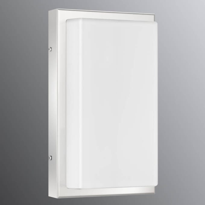 LCD Buitenwandlamp Julea, roestvrij staal, glas, E27
