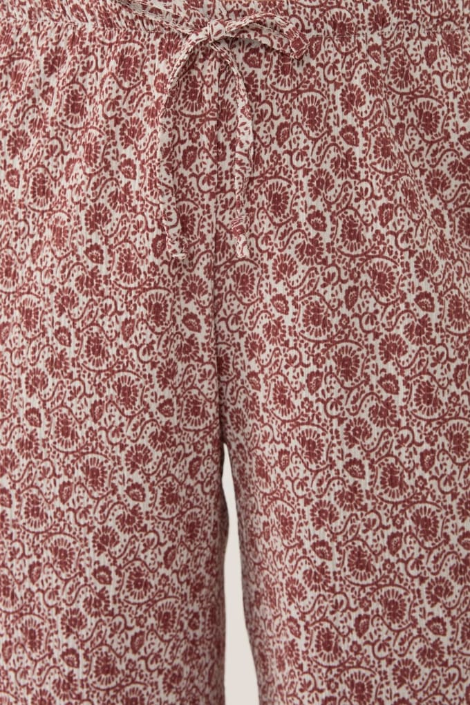 Brede Geklede Relaxed Broek