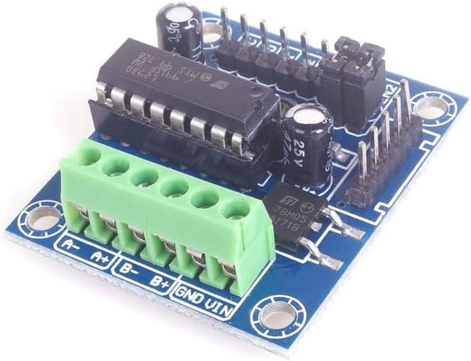 Mini 4-kanaals motor driver Shield met L293D - Uitbreidingsmodule voor robotica