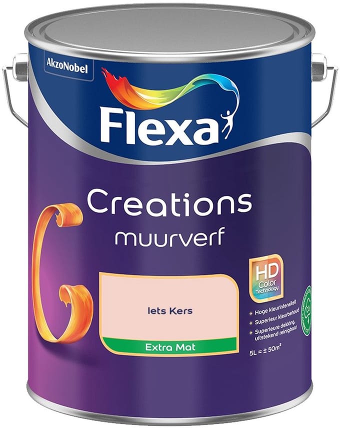 Flexa - Creations Muurverf Extra Mat - Iets Kers - Mengverf - 5 L