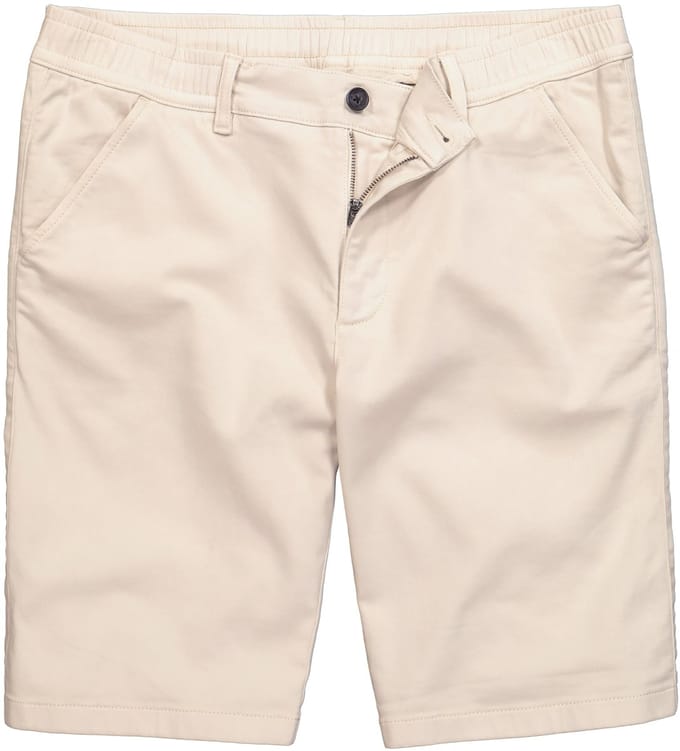 JP 1880 - Heren - Chinobermuda FLEXNAMIC® platte voorkant - Licht beige - Maat 70