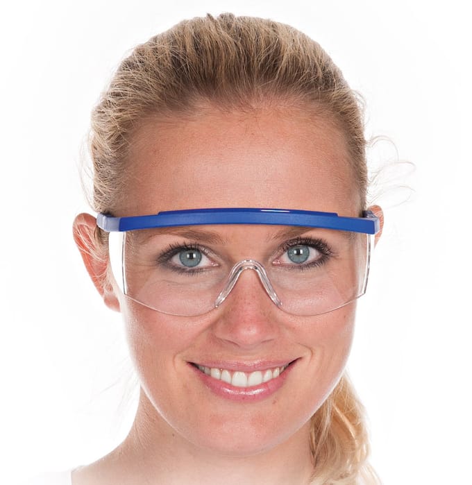 Hygostar veiligheidsbril - Beschermingsbril - Blauw - Fit - 1 Stuk
