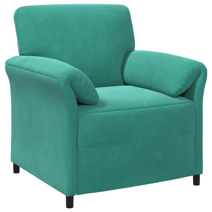 vidaXL - 1-Zits - Bank - Turquoise - 88 - x - 83 - x - 95 - cm - Fluweel