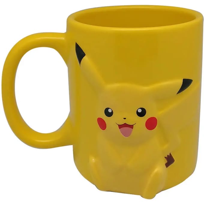 Pokémon 3D Pikachu Keramische Mok Geel - 325 Ml.