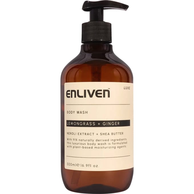 Enliven Luxe Shower Gel Lemongrass &amp; Ginger 500 ml