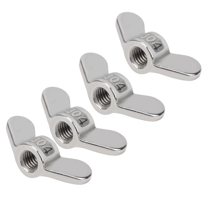 10 stuks M8 Vleugelmoeren Vlindermoeren 304 Roestvrij Staal Bevestigingsmiddel Hardware Accessoire