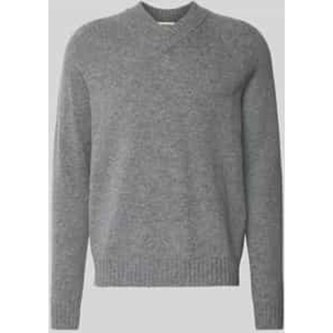 Gebreide pullover met ribboorden, model 'NUMIR'