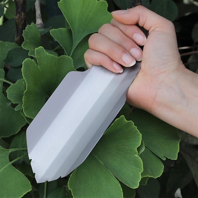 Lixada Titanium Tuin Handschep Outdoor Camping Wandelen Backpacken Troffel Shovel white