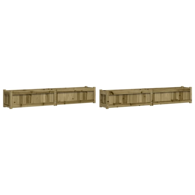 vidaXL - Plantenbakken - 2 - st - cm - geïmpregneerd - hout