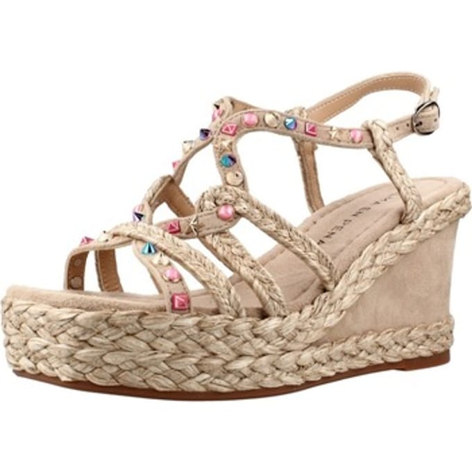 Sandalen met sleehak ALMA EN PENA Sandalia Plataforma Suede