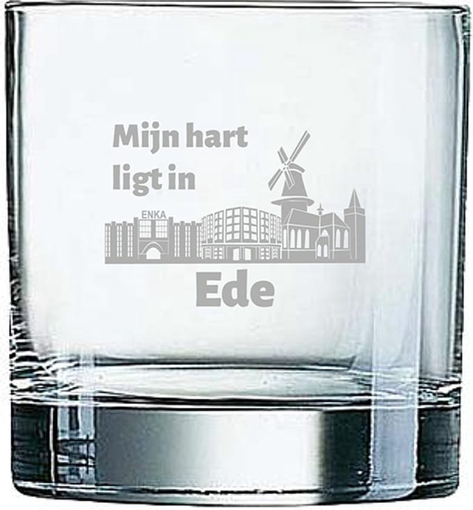 Gegraveerde Whiskeyglas 38cl Ede
