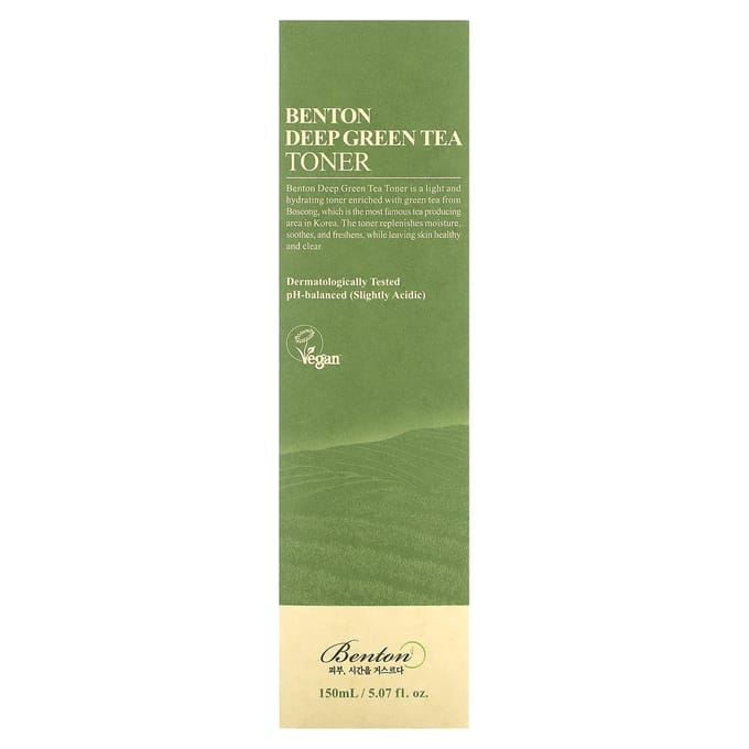 Benton, Deep Green Tea Toner, 5.07 fl oz (150 ml) green