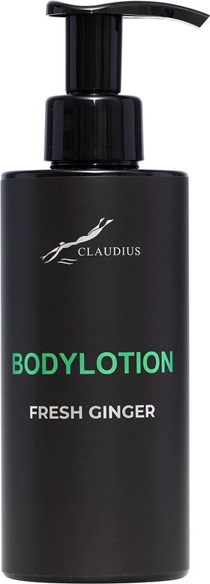 Bodylotion Fresh Ginger 300 ml - met pomp - zwarte fles