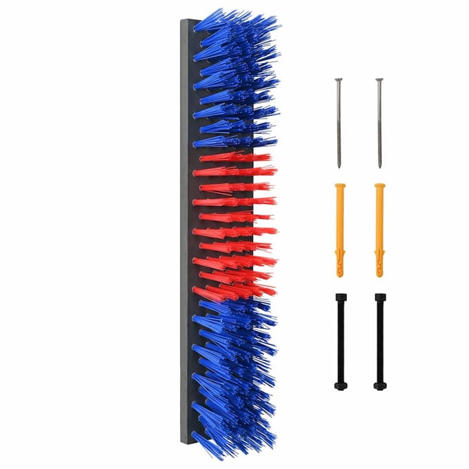 vidaXL - Vee - borstels - Rood - en - blauw - 50 - x - 10 - x - 6,5 - cm - PP