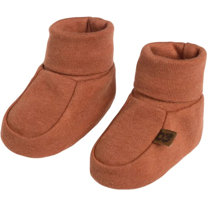 Baby's Only Slofjes Melange - Honey - 0-3 mnd - 100% ecologisch katoen - GOTS