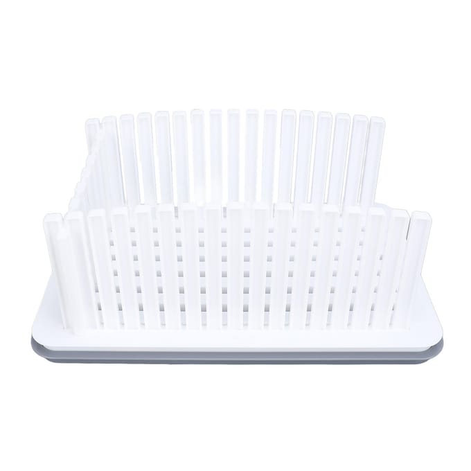 Guide de coupe de pain, largeur réglable, pliable, compact, avec plateau ramasse-miettes, coupe-pain pour L gray