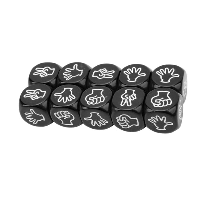 10 Stuks Dobbelstenen Set 6-zijdig Waterdicht Antioxidant Vinger Raden Spel Dobbelstenen voor Bordspel Educatie blue