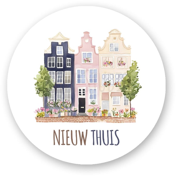 25x Sluitsticker “Nieuw Thuis” – Sluitzegels Verhuizing