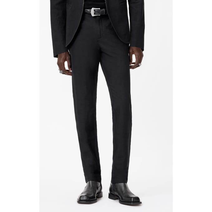 John Varvatos Mercer Pants With Extended Wb Tab And Em Black Maat: 56 | Tailored Broeken Outlet | Heren | Zwart