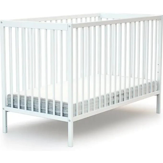 AT4 - Kinderbed SONA in hout Wit 60 x 120 cm