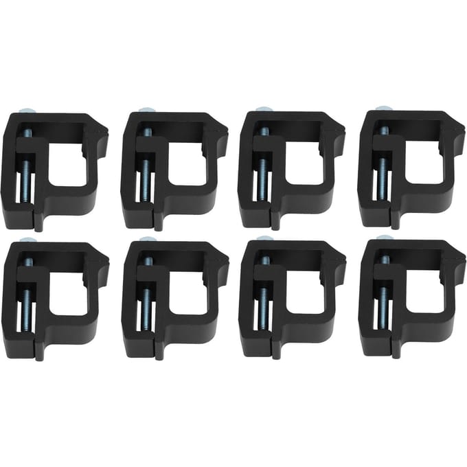 16 stuks Laadbakdeksel Montageklemmen Camper Shell Clips Vervanging voor Chevy Silverado 1500 black