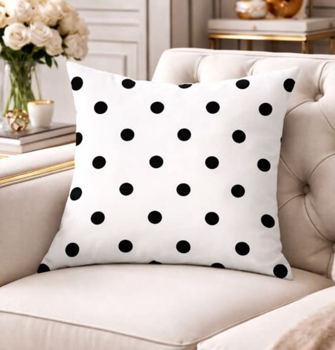 Black & White Living Collection Kussenhoes - 45 x 45 cm
