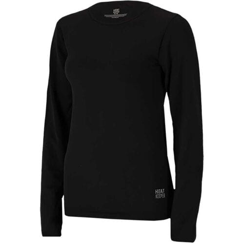 Heatkeeper - Thermoshirt - Dames - Basic Naadloos Zwart - Maat S/M