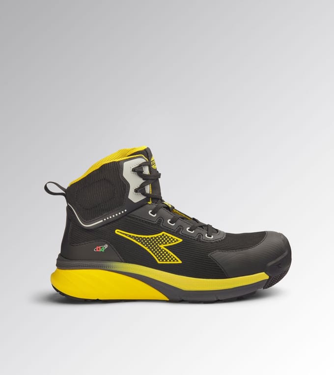 Diadora VORTEX DA2 MID S3S BLACK /YELLOW CROMS 35