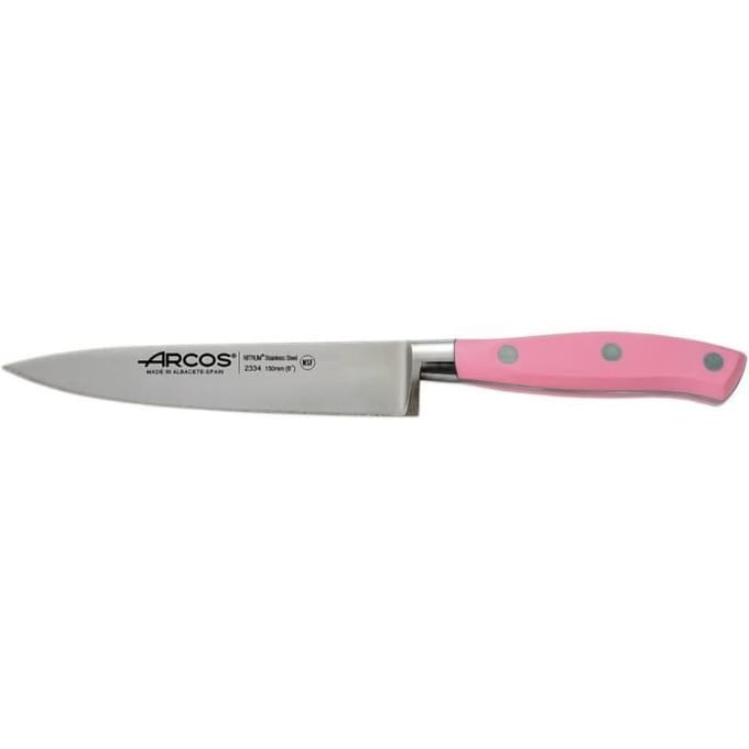 Couteau - Chef Riviera - 150mm - Acier inoxydable - Rose - Haute performance
