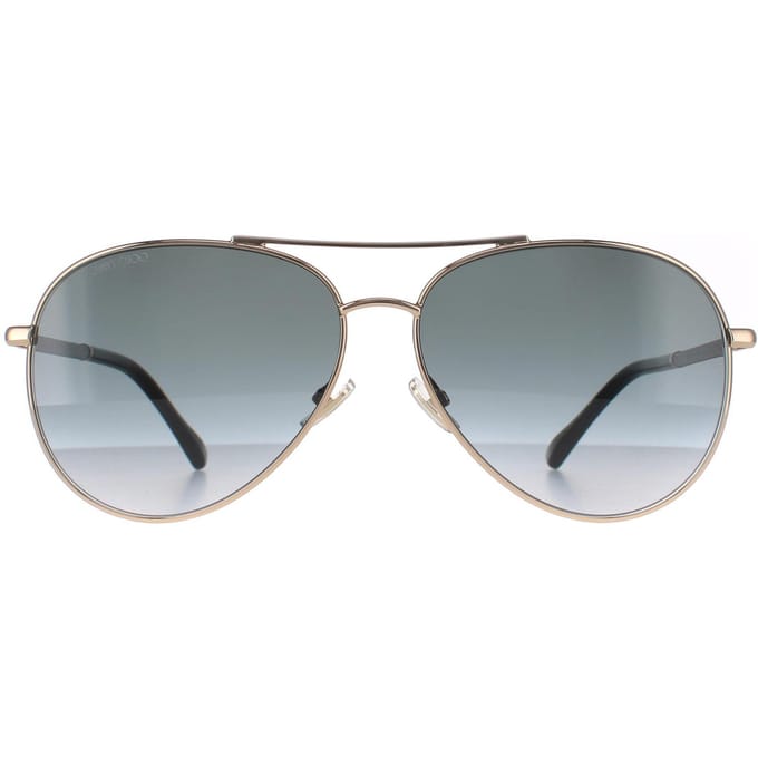 Jimmy Choo DEVAN/S RHL 9O goud zwart donkergrijs gradiÃ«nt zonnebril