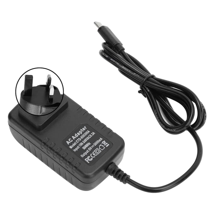 Voeding voor Raspberry Pi 4B 5V 3A Stroomadapter TypeC Oplader Computerbenodigdheden UK Plug