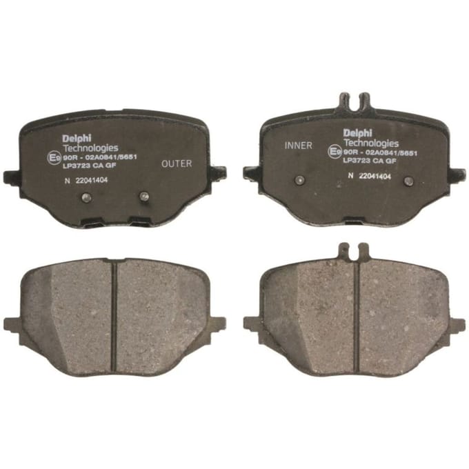 Remblokset DELPHI LP3723, achter