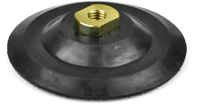 GEKO Rubberen polijstpad - 125mm - M14 schroefdraad - Klittenbandbevestiging