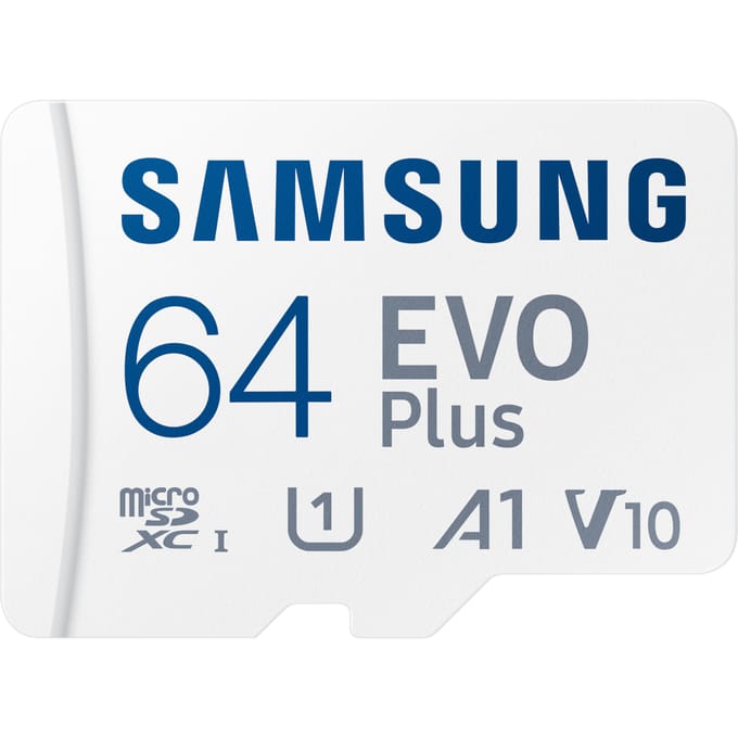 Samsung EVO Plus - Micro SD Kaart - Inclusief SD Adapter - 160 MB/s - 64 GB