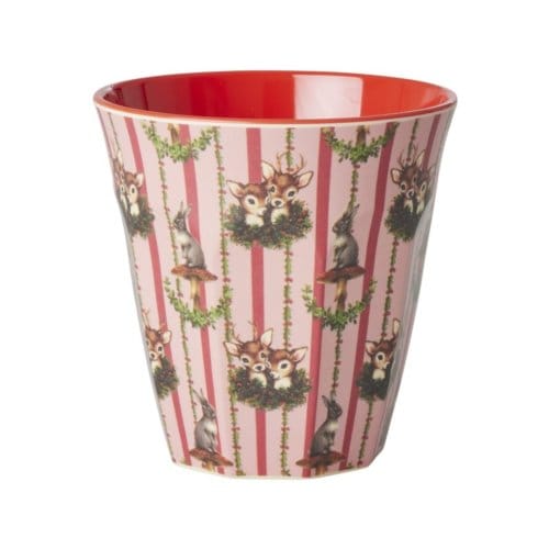 Rice kerst melamine beker medium sweet forest