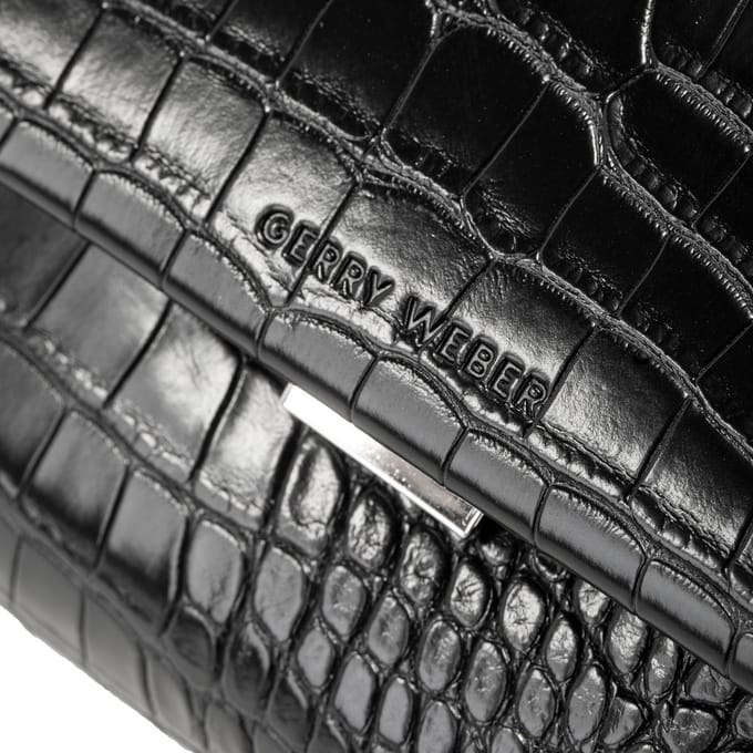 GERRY WEBER schoudertas Festive Croco Shoulderbag Black zwart