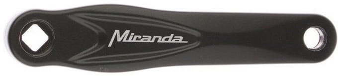 Crankstel voor rechter Miranda Alfa 1 170 mm - zwart gecoat