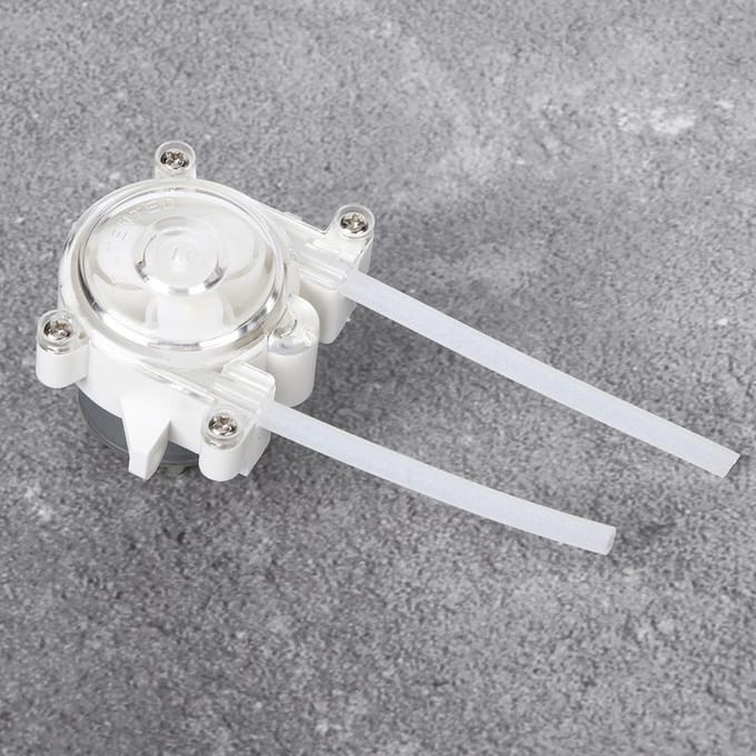 Tuin 6V Mini Peristaltische Vloeistofpomp DIY Doseerpomp Slangpomp voor Aquarium Laboratoriumanalyse white