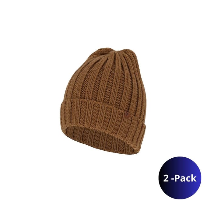 Morethansocks - Grofgebreide muts heren - Fashion - 2-Pack - One size