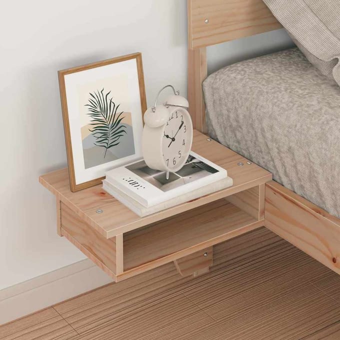 vidaXL - Bedframe - met - hoofdeinde - Bruin - 100 - x - 200 - cm - Massief - grenenhout
