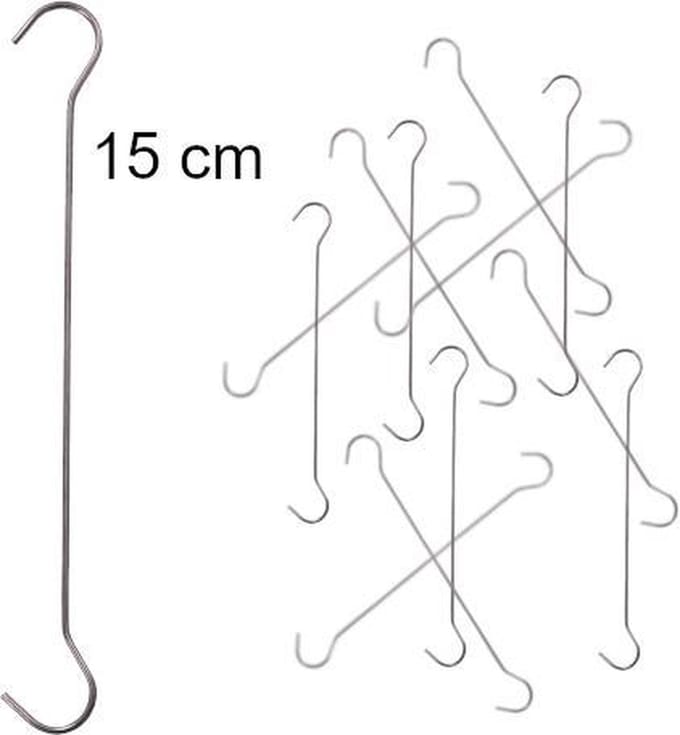 Ophanghaken - Metaal - 15 cm - 50 Ophanghaken